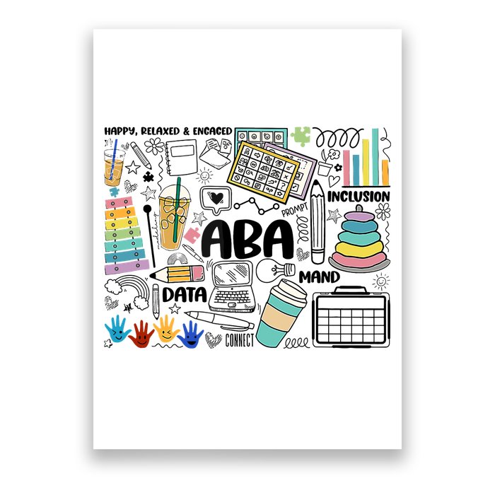 Aba Applied Behavior Analysis Bcba Behavior Analyst Autism Poster