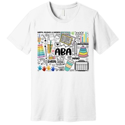 Aba Applied Behavior Analysis Bcba Behavior Analyst Autism Premium T-Shirt