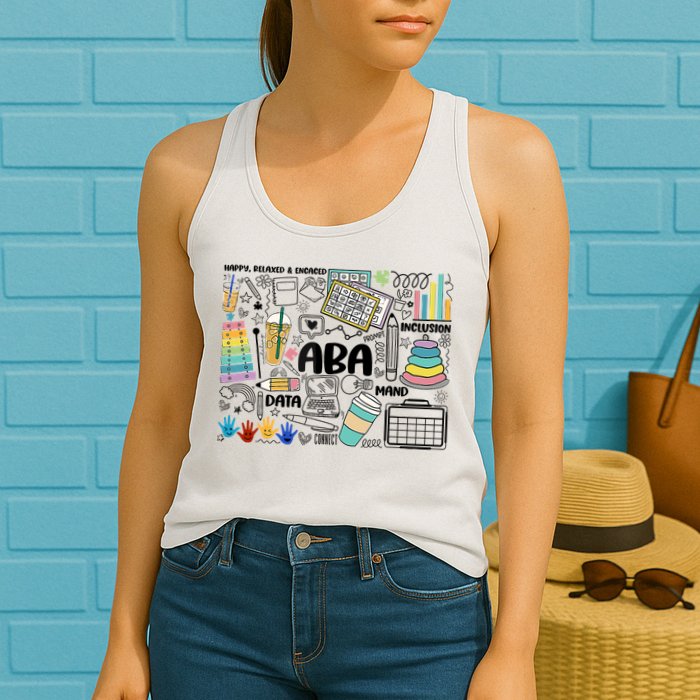 Aba Applied Behavior Analysis Bcba Behavior Analyst Autism Womens Tank Top