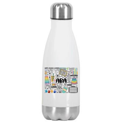 Aba Applied Behavior Analysis Bcba Behavior Analyst Autism Stainless Steel Insulated Water Bottle