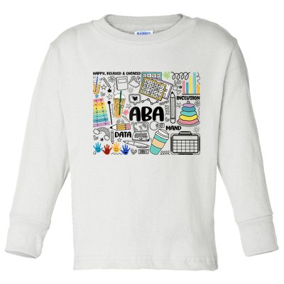 Aba Applied Behavior Analysis Bcba Behavior Analyst Autism Toddler Long Sleeve Shirt