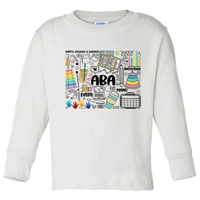 Aba Applied Behavior Analysis Bcba Behavior Analyst Autism Toddler Long Sleeve Shirt