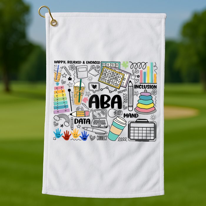 Aba Applied Behavior Analysis Bcba Behavior Analyst Autism Golf Towel