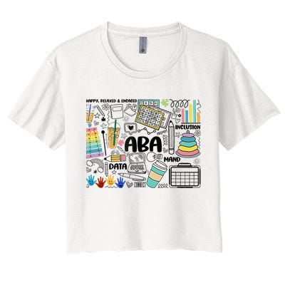 Aba Applied Behavior Analysis Bcba Behavior Analyst Autism Crop Top