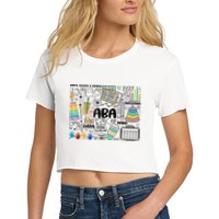 Aba Applied Behavior Analysis Bcba Behavior Analyst Autism Crop Top