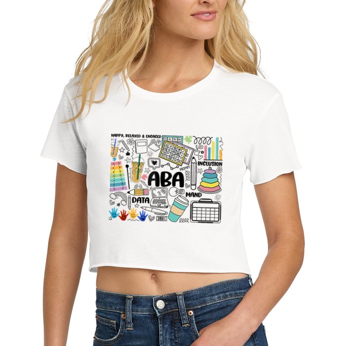 Aba Applied Behavior Analysis Bcba Behavior Analyst Autism Crop Top