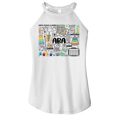 Aba Applied Behavior Analysis Bcba Behavior Analyst Autism Women's Perfect Tri Rocker Tank