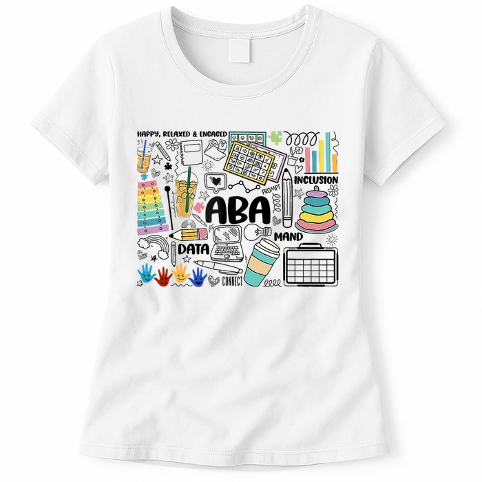 Aba Applied Behavior Analysis Bcba Behavior Analyst Autism Womens T-Shirt