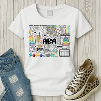Aba Applied Behavior Analysis Bcba Behavior Analyst Autism Womens T-Shirt