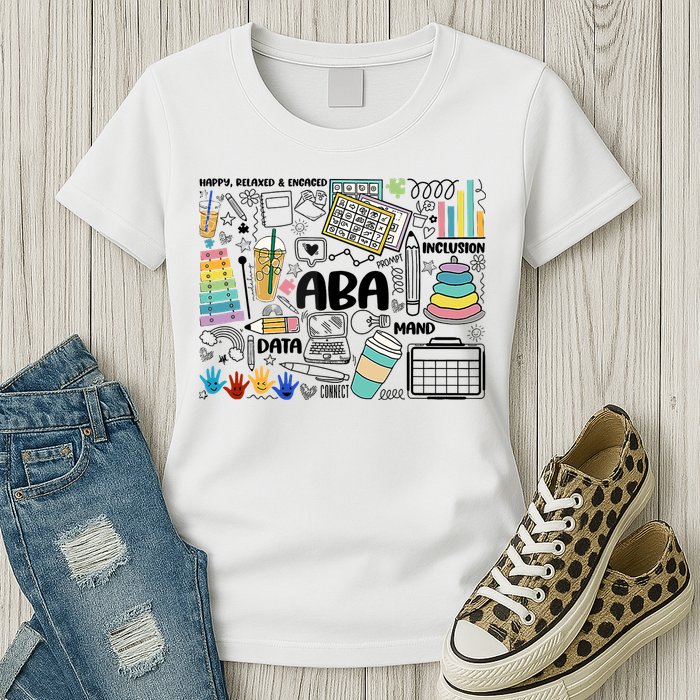 Aba Applied Behavior Analysis Bcba Behavior Analyst Autism Womens T-Shirt