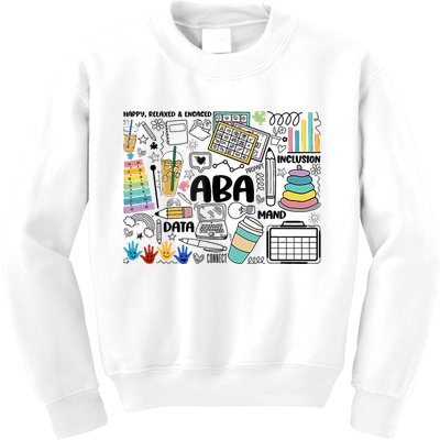 Aba Applied Behavior Analysis Bcba Behavior Analyst Autism Kids Sweatshirt