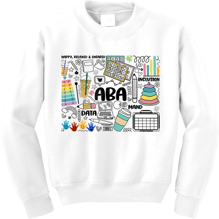 Aba Applied Behavior Analysis Bcba Behavior Analyst Autism Kids Sweatshirt