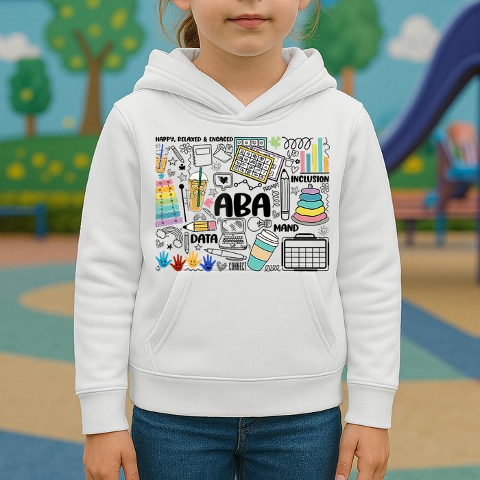 Aba Applied Behavior Analysis Bcba Behavior Analyst Autism Kids Hoodie