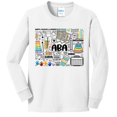 Aba Applied Behavior Analysis Bcba Behavior Analyst Autism Kids Long Sleeve Shirt