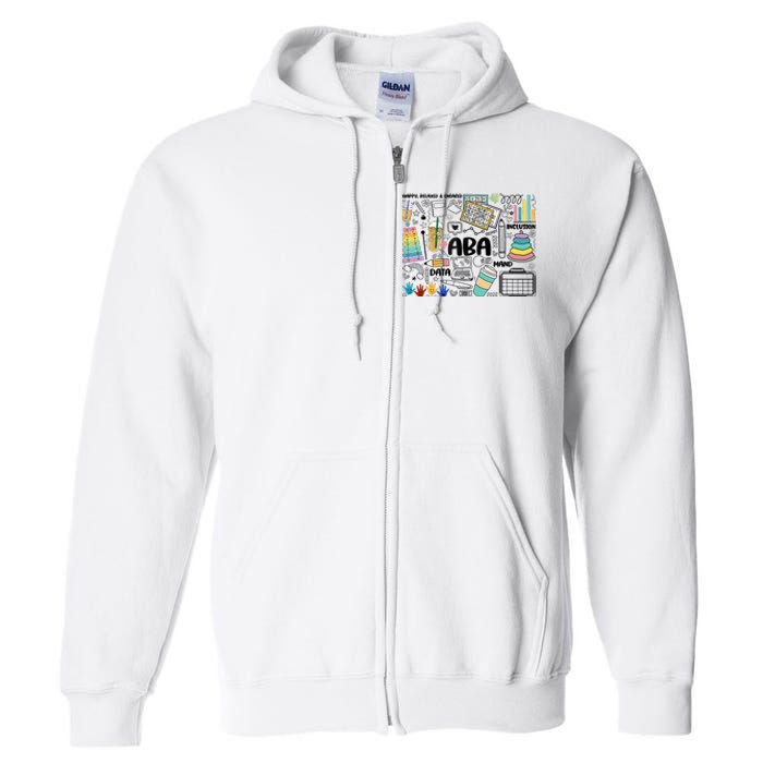 Aba Applied Behavior Analysis Bcba Behavior Analyst Autism Full Zip Hoodie