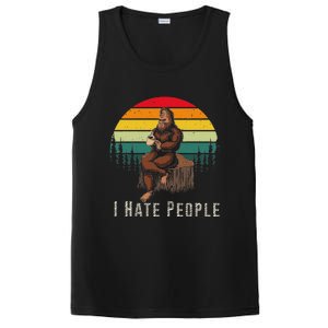 Alien And Bigfoot I Hate People Funny Sasquatch PosiCharge Competitor Tank