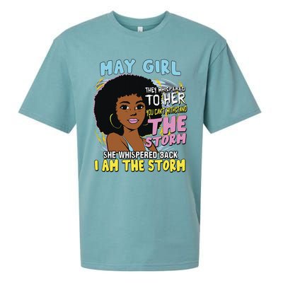 African American birthday queen Afro American birthday May Sueded Cloud Jersey T-Shirt