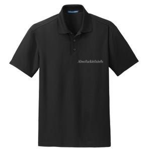 Absofukinlutely Dry Zone Grid Polo