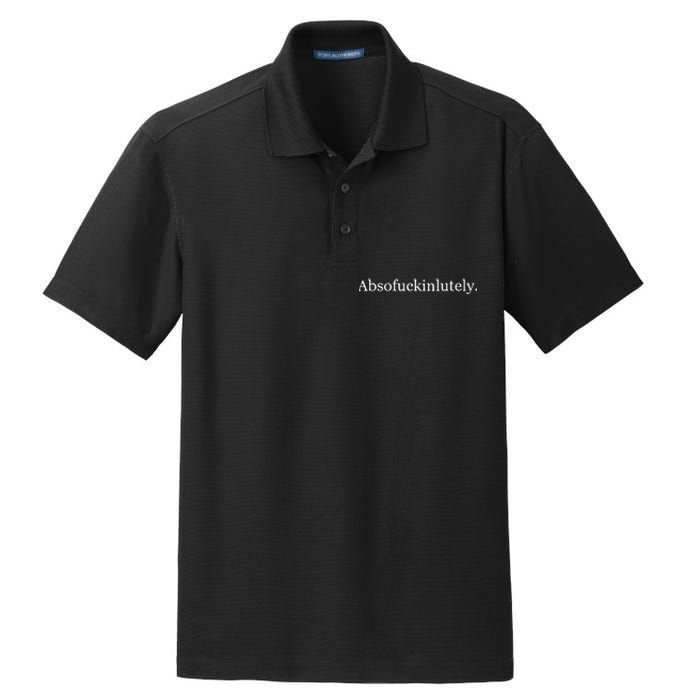 Absofukinlutely Dry Zone Grid Polo