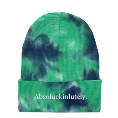 Absofukinlutely Tie Dye 12in Knit Beanie