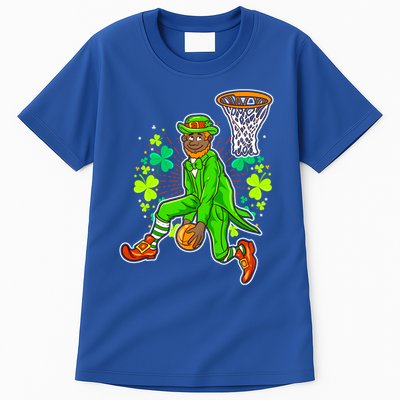 African American Black Leprechaun Basketball St Patricks Day Gift Tall T-Shirt