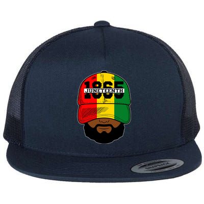 African American Black King Celebrate Junenth Gift Flat Bill Trucker Hat