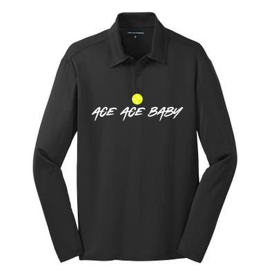 Ace Ace Baby Silk Touch Performance Long Sleeve Polo