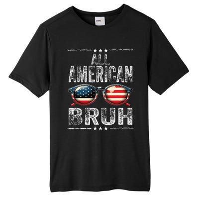 All American Bruh 4th Of July Teen Patriotic Tall Fusion ChromaSoft Performance T-Shirt