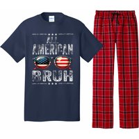 All American Bruh 4th Of July Teen Patriotic Pajama Set