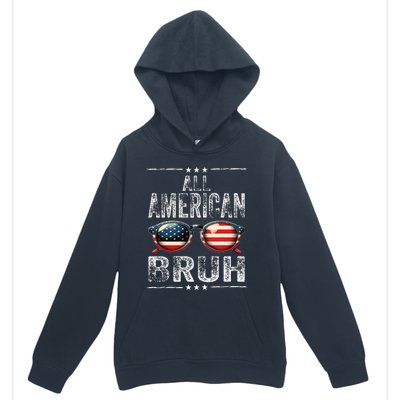 All American Bruh 4th Of July Teen Patriotic Urban Pullover Hoodie