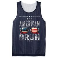 All American Bruh 4th Of July Teen Patriotic Mesh Reversible Basketball Jersey Tank