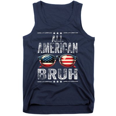 All American Bruh 4th Of July Teen Patriotic Tank Top