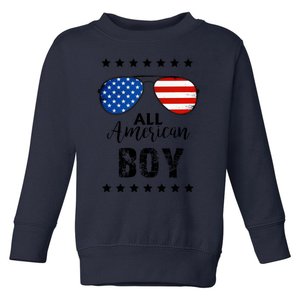 All American Boy 4th Of July Family Matching Toddler Sweatshirt