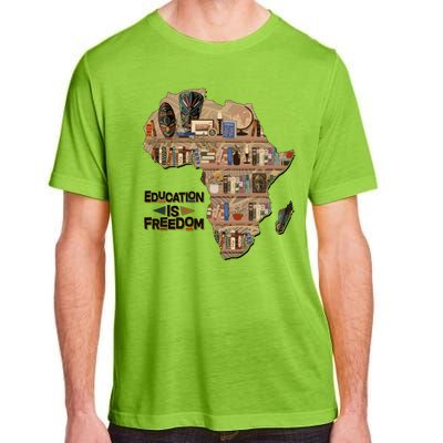 African American Black History Education Is Freedom Adult ChromaSoft Performance T-Shirt