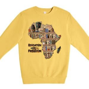 African American Black History Education Is Freedom Premium Crewneck Sweatshirt