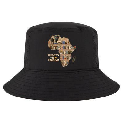 African American Black History Education Is Freedom Cool Comfort Performance Bucket Hat