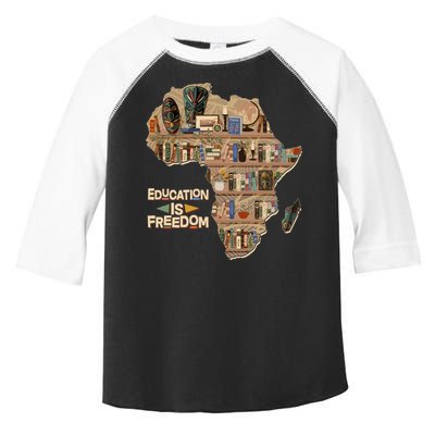 African American Black History Education Is Freedom Toddler Fine Jersey T-Shirt