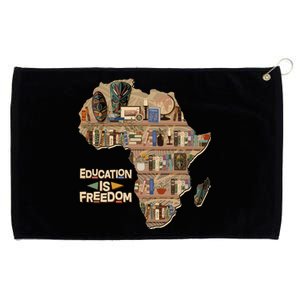 African American Black History Education Is Freedom Grommeted Golf Towel