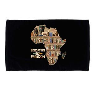 African American Black History Education Is Freedom Microfiber Hand Towel