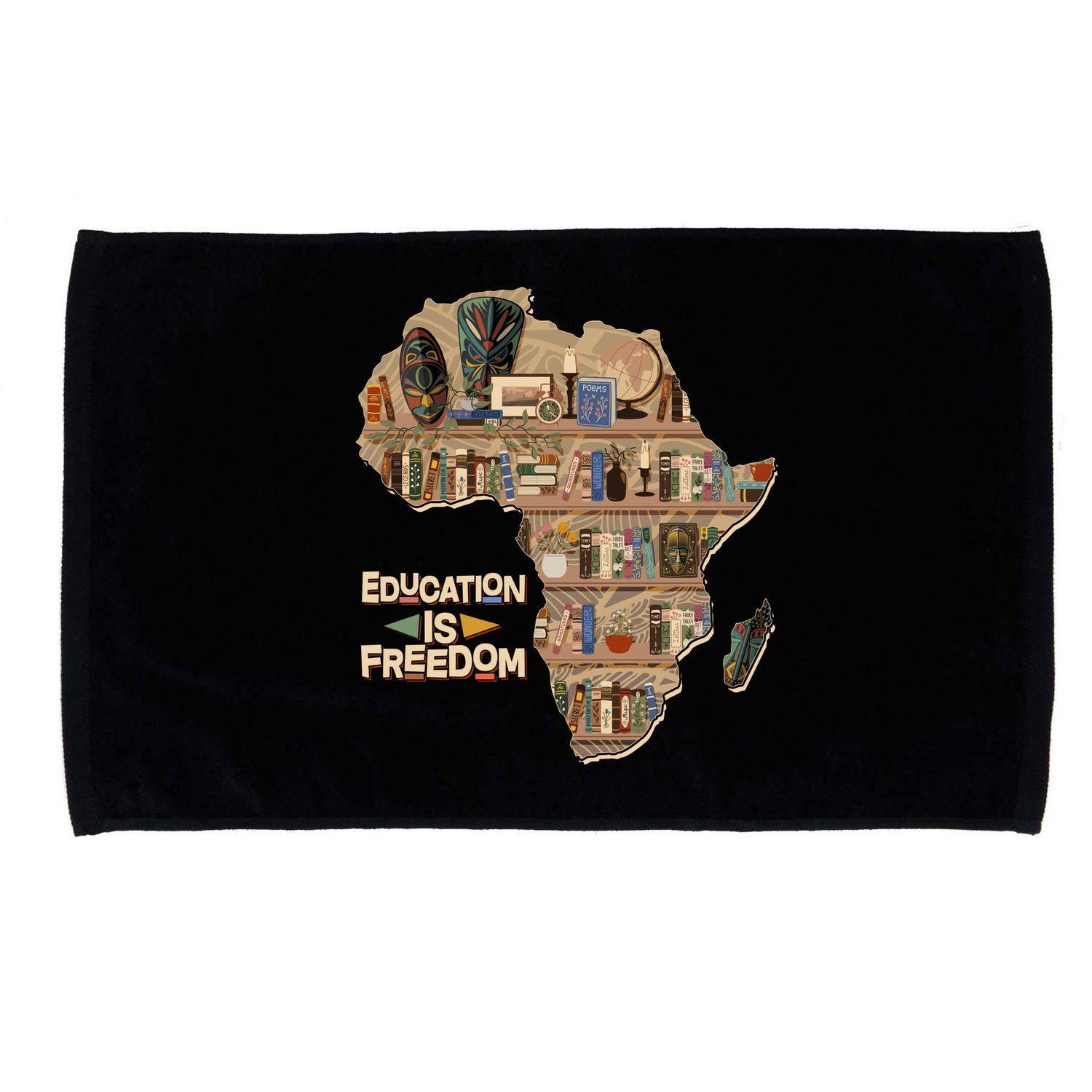 African American Black History Education Is Freedom Microfiber Hand Towel