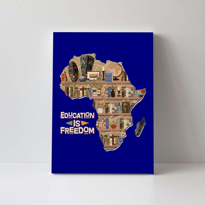 African American Black History Education Is Freedom Canvas