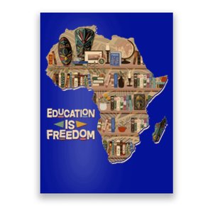 African American Black History Education Is Freedom Poster