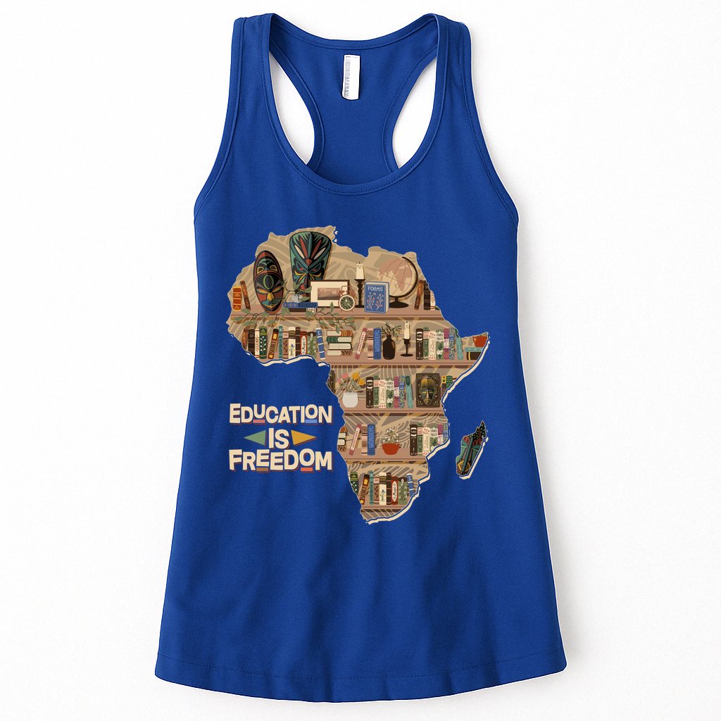 African American Black History Education Is Freedom Womens Tank Top