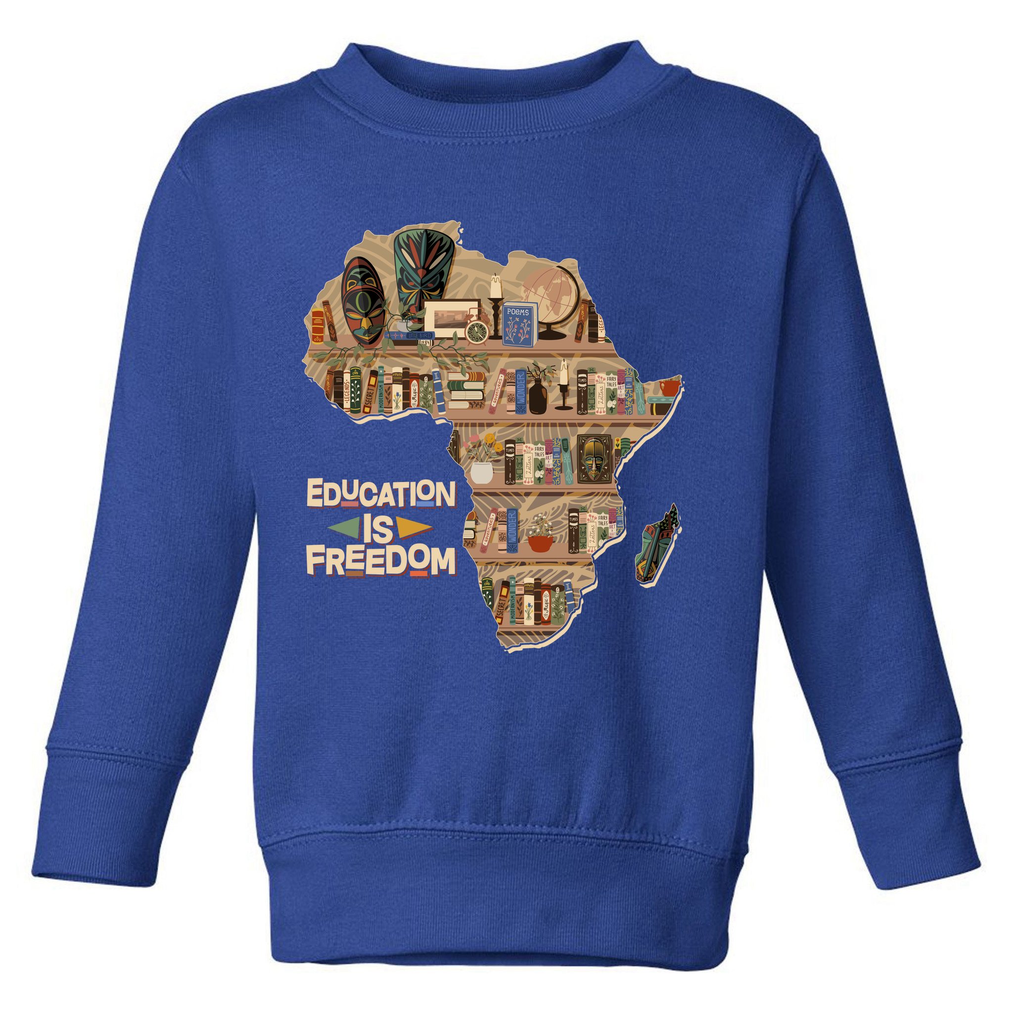 African American Black History Education Is Freedom Toddler Sweatshirt