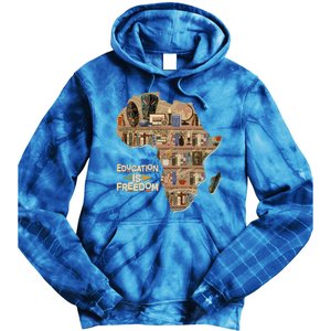 African American Black History Education Is Freedom Tie Dye Hoodie