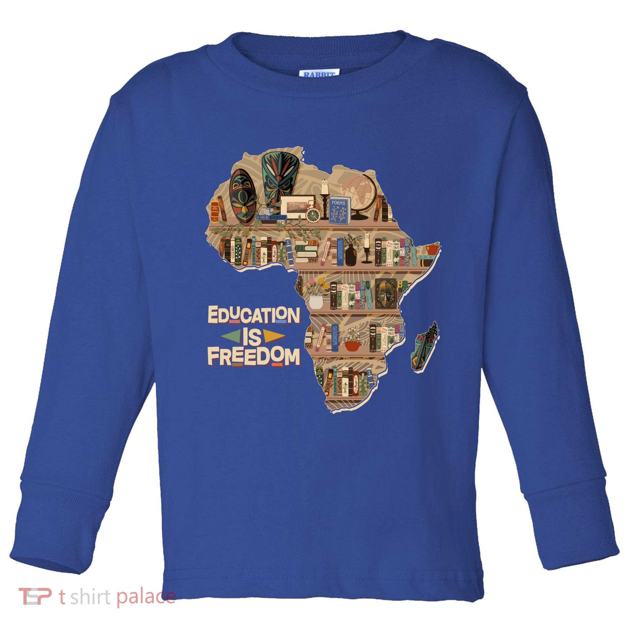 African American Black History Education Is Freedom Toddler Long Sleeve Shirt