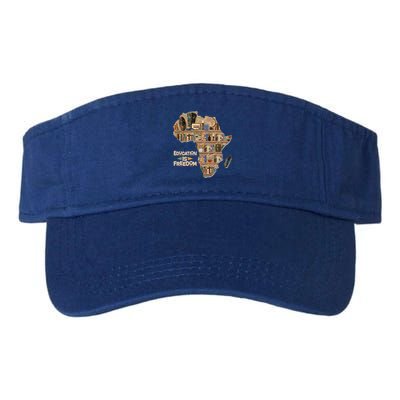 African American Black History Education Is Freedom Valucap Bio-Washed Visor