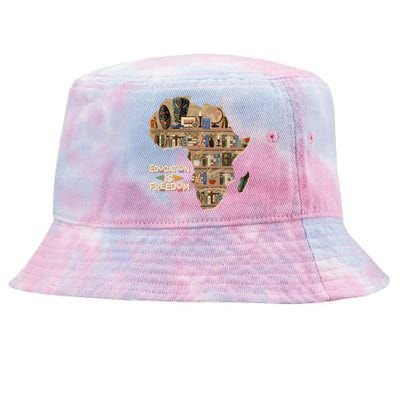 African American Black History Education Is Freedom Tie-Dyed Bucket Hat