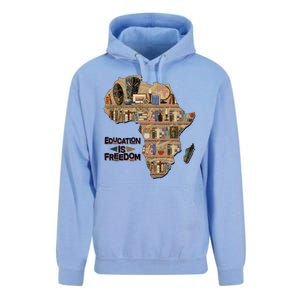 African American Black History Education Is Freedom Unisex Surf Hoodie