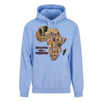 African American Black History Education Is Freedom Unisex Surf Hoodie